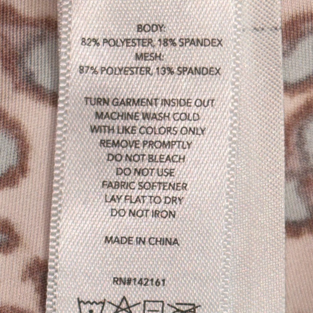NWOT LEOPARD RISE LEGGINGS - Picture 6 of 9